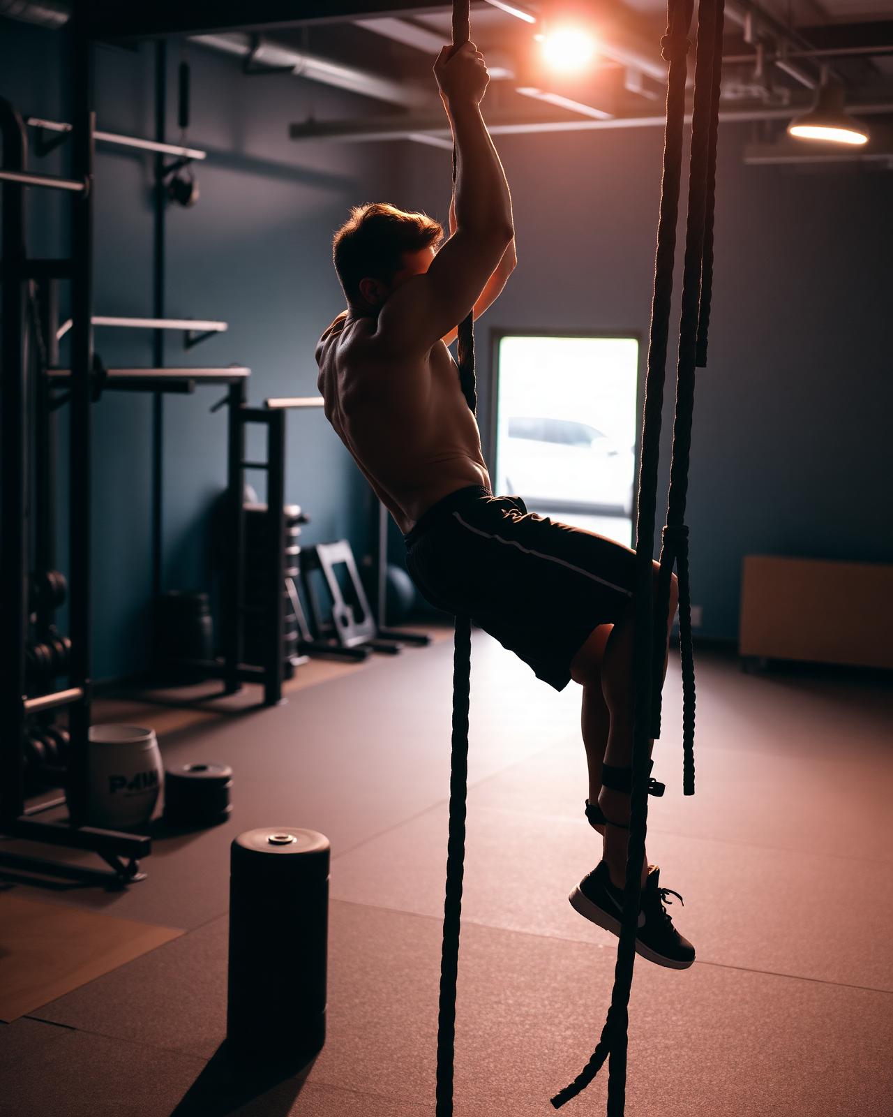 Rope climb
